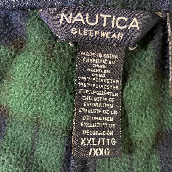 Nautica, XL Men’s Loungewear, Pants, Polar Fleece Short Length Sleepwear Cozy - Picture 5 of 5